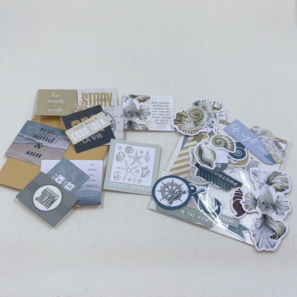 Cocoa Daisy July Where The Sea Dreams Memory Keeping stationary Kit *New - Picture 9 of 9